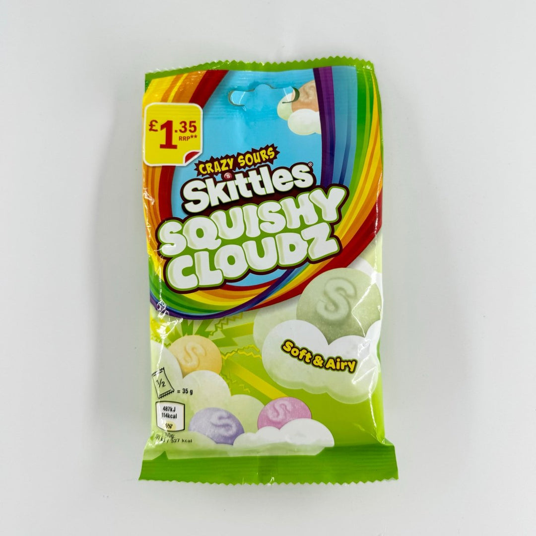 SKITTLES SQUISHY CLOUDZ CRAZY SOURS - 70G - SKITTLES