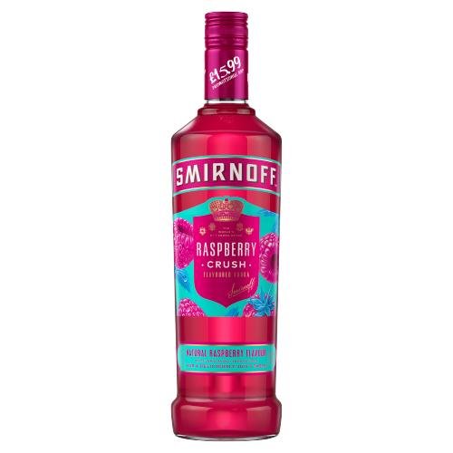 SMIRNOFF RASPBERRY CRUSH FLAVOUR VODKA NRB - 70CL - SMIRNOFF