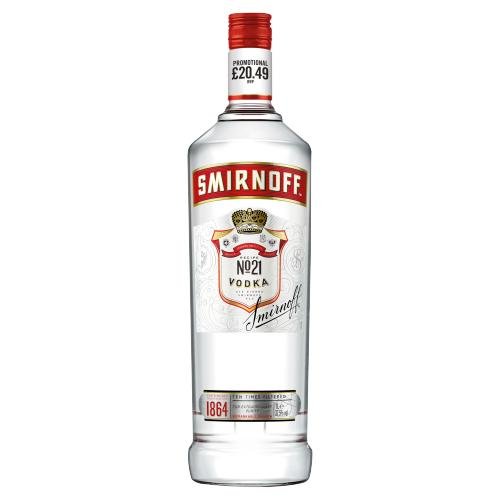 SMIRNOFF RED 37.5% - 1L - SMIRNOFF