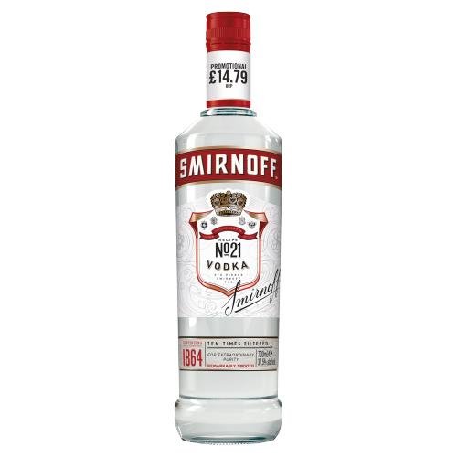 SMIRNOFF RED LABEL VODKA - 70CL - SMIRNOFF