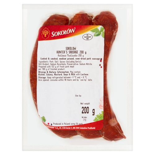 SOKOLOW HUNTERS SAUSAGE - 200G - SOKOLOW