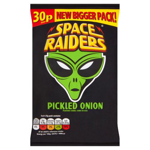 SPACE RAIDERS PICKLED ONION - 25G - S/RAIDER