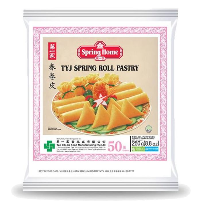 SPRING HOME TYJ SPRING ROLL PASTRY 5" 50 SHEETS - 250G - SPRING HOME