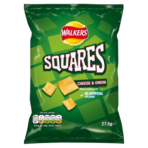 SQUARES CHEESE & ONION - 27.5G - SQUARES