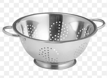 STAINLESS STEEL COLANDER - Branded