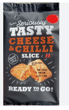 S.TASTY CHEESE & CHILLI SLICE - EACH - Branded