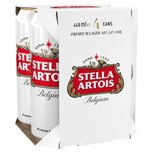 STELLA ARTOIS 4 PK - 440ML - STELLA ARTOIS