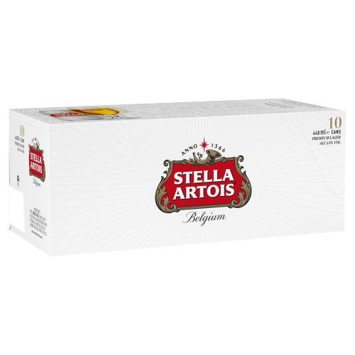 STELLA ARTOIS PREMIUM LAGER BEER 10PK - 440ML - STELLA ARTOIS