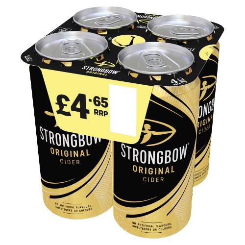 STRONGBOW ORIGINAL CIDER 4PK - 440ML - STRONG BOW