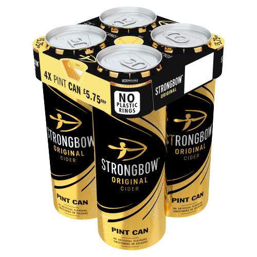 STRONGBOW ORIGINAL CIDER 4PK - 568ML - Branded