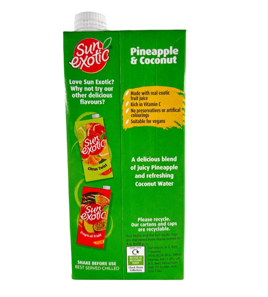 Sun Exotic Pineapple & Coconut - 1ltr - SUN EXOTIC