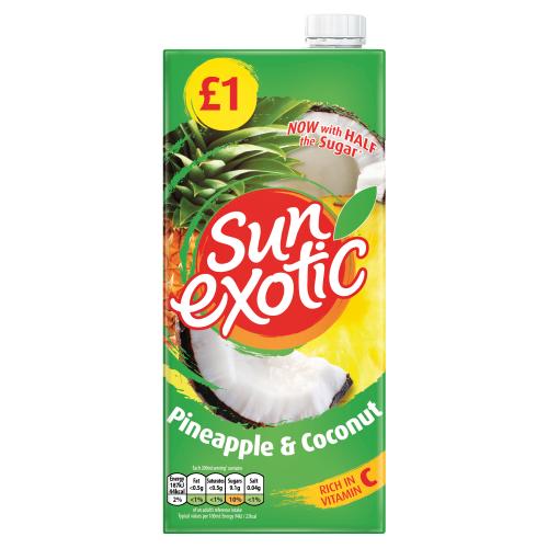 SUN EXOTIC PINEAPPLE & COCONUT JUICE - 1L - SUN EXOTIC