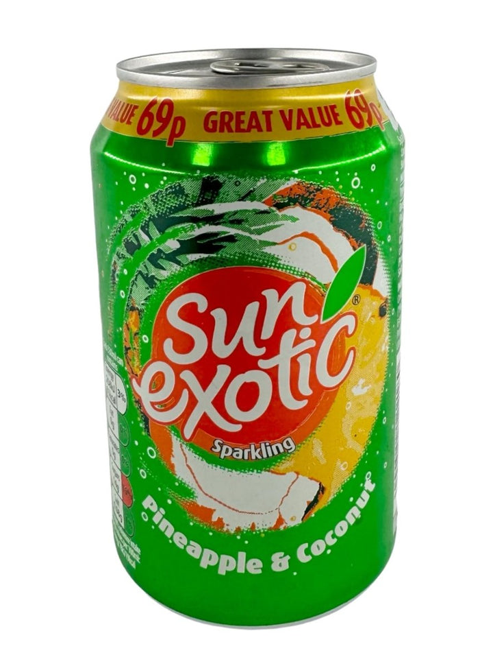 SUN EXOTIC SPARKLING PINEAPPLE & COCONUT - 330ML - SUN EXOTIC