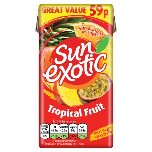 SUN EXOTIC TROPICAL FRUIT - 288ML - SUN EXOTIC