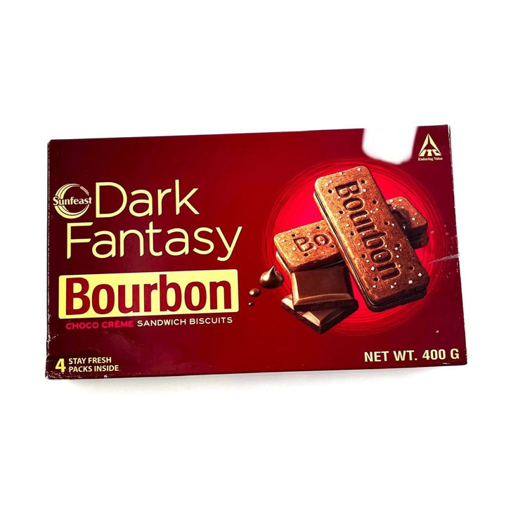 SUNFEAST DARK FANTASY BOURBON CHOCO CREME SANDWICH BISCUITS - 400G - SUNFEAST