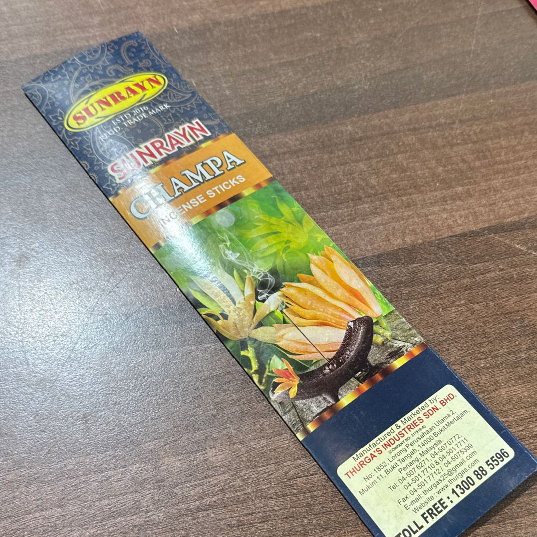 Sunrayn Champa Incense Sticks - 1pc - SUNRAYN