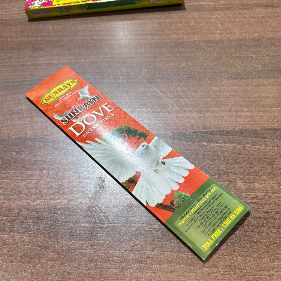 Sunrayn Dove Incense Sticks - 1pc - SUNRAYN
