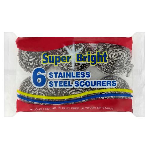 SUPER BRIGHT STEELSCOURER - 6PACK - SUPER BRIGHT