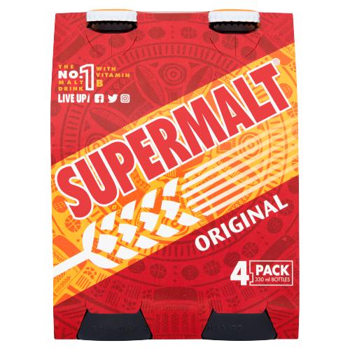 SUPERMALT ORIGINAL 4PK - 330ML - SUPERMAL