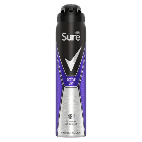 SURE MEN APA ACTIVE DRY - 250ML - SURE