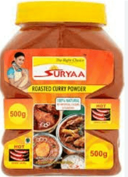 SURYAA HOT ROASTED CURRY POWDER - 500G - SURYAA