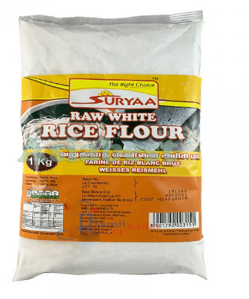 SURYAA RAW WHITE RICE FLOUR - 1KG - SURYAA