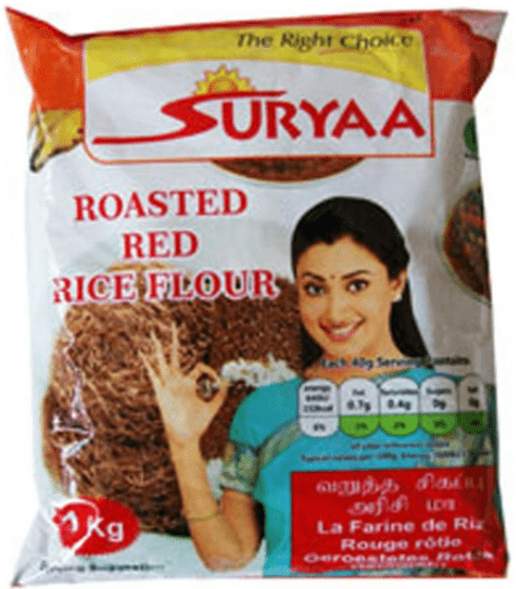 SURYAA ROASTED RED RICE FLOUR - 1KG - SURYAA