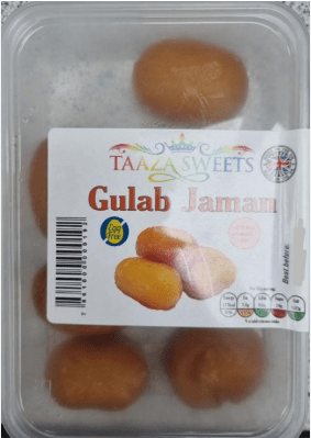 TAAZA SWEETS GULAB JAMAN - 250G - TAAZA