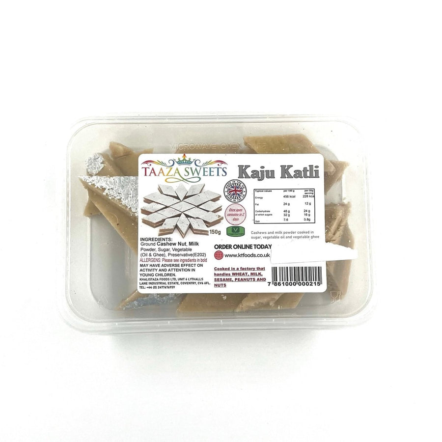 TAAZA SWEETS KAJU KATLI - 150G - Branded