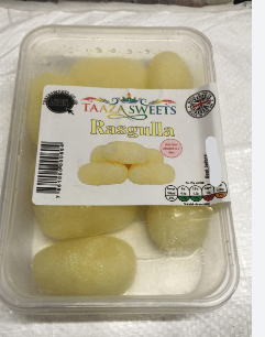 TAAZA SWEETS RASGULLA - 250G - TAAZA