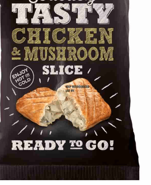 TASTY CHICKEN & MUSHROOM SLICE - 150G - TASTY