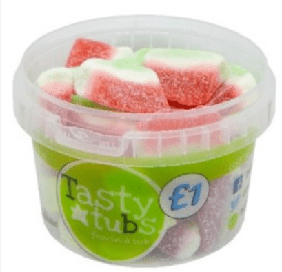 TASTY TUBS WATERMELON SLICES - 120G - TASTY TUBS