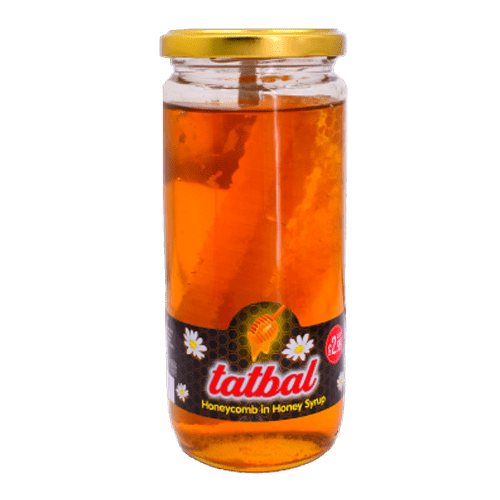 TATBAL HONEYCOMB WITH HONEY GLASS JAR - 600G - TATBAL