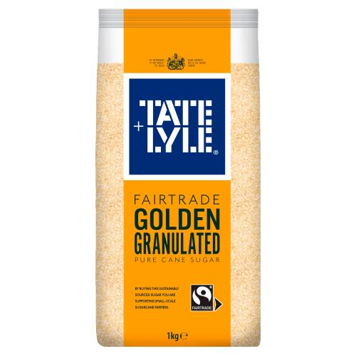 TATE & LYLE FAIRTRADE GOLDEN GRANULATED SUGAR - 1KG - TATE & LYLE