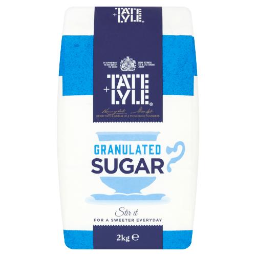 TATE & LYLE GRANULATED SUGAR - 2KG - TATE & LYLE