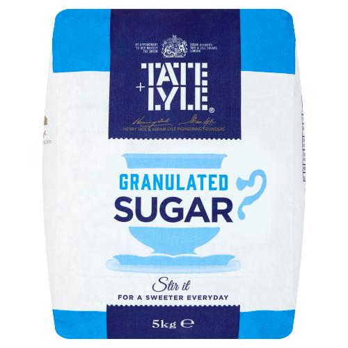 TATE & LYLE GRANULATED SUGAR - 5KG - TATE & LYLE