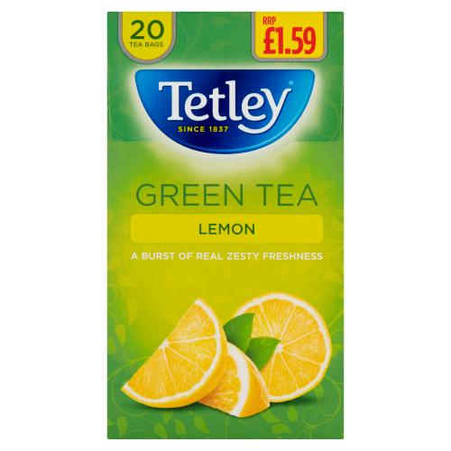 TETLEY GREEN LEMON TEA - 20S - TETLEY