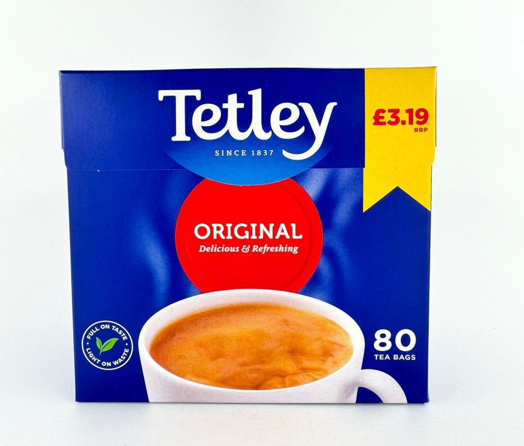 Tetley Original Delicious & Refreshing - 80 Bags - TETLEY