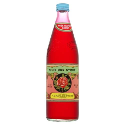 T.G.KIAT & CO ROSE BRAND ROSE FLAVOUR SYRUP - 750ML - T.G.KIAT & CO