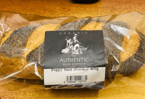 THE AUTHENITIC BREAD COMPANY POPPY SEED BLOOMER - 400G - THE AUTHENTIC BREAD COMPANY