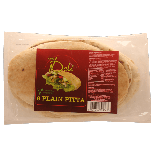 THE DELI LARGE WHITE PITTA BREAD - 6PK - THE DELI