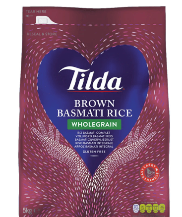 TILDA BROWN BASMATI RICE - 5KG - TILDA