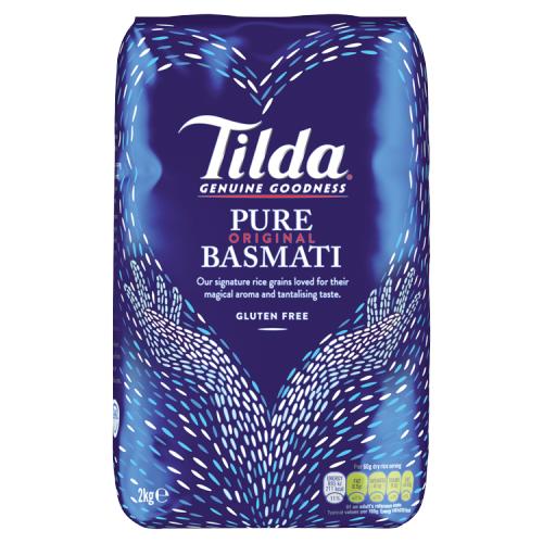 TILDA PURE ORIGINAL BASMATI RICE - 2KG - TILDA