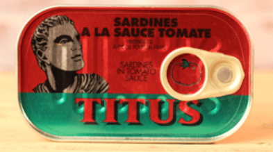 TITUS SARDINES A LA SAUCE TOMATE - 125G - TITUS