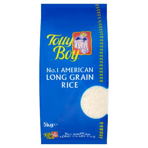 TOLLY BOY NO 1 AMERICAN LONG GRAIN RICE - 5KG - TOLLY BOY