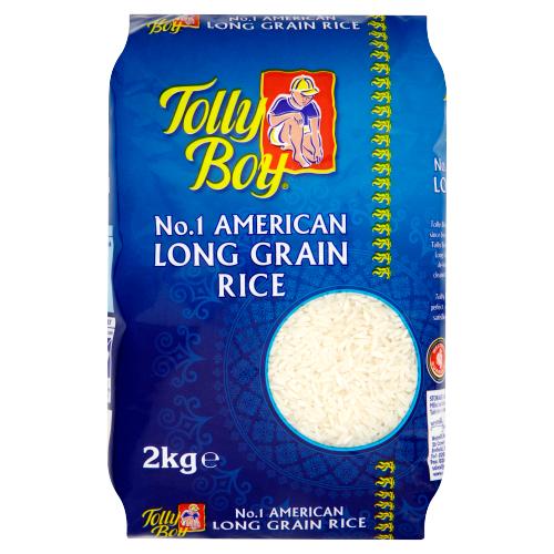 TOLLY BOY NO.1 AMERICAN LONG GRAIN RICE - 2KG - TOLLY BOY