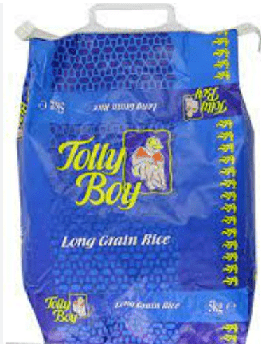 Tolly Boy No.1 Easy Cook Long Grain Rice - 5kg
