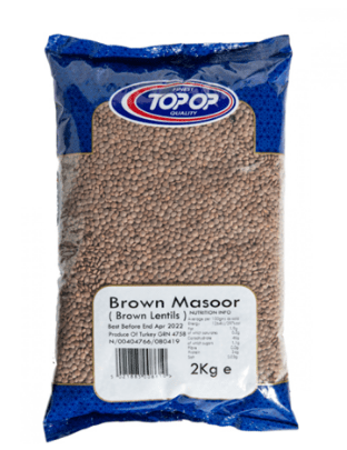 TOP - OP BROWN MASOOR (LENTILS) - 2KG - TOP - OP