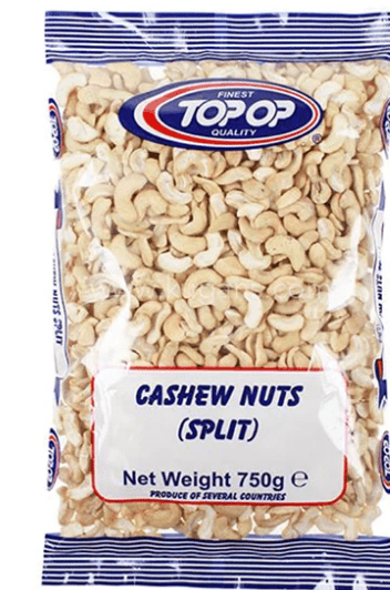 TOP - OP CASHEW NUTS SPLIT - 750G - TOP - OP