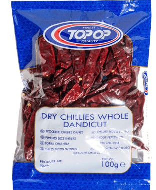 TOP - OP CHILLIES WHOLE DANDICUT - 100G - TOP - OP